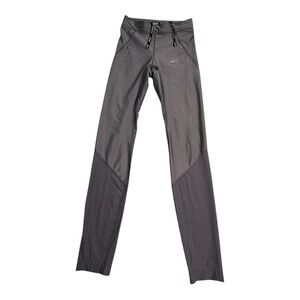Nike Dri-FIT Men's Training Leggings Pants‎ Gray Perforated Athletic Gym Size M